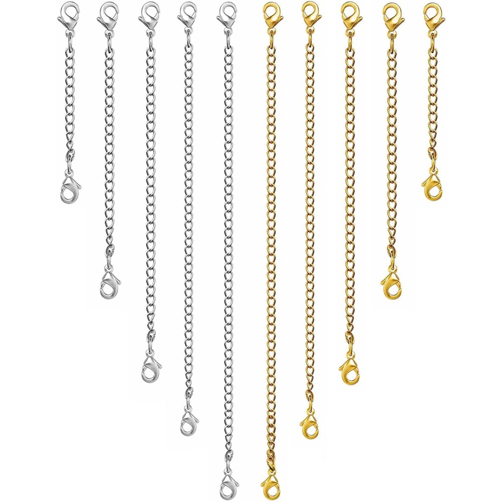 Jewelry Making Chain - 10 Pezzi di Prolunghe per Catene