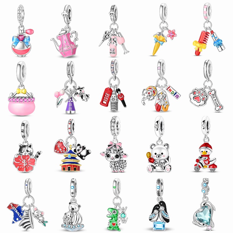 Jewelry Making In London - Charm Originale Serie Viaggio in Argento