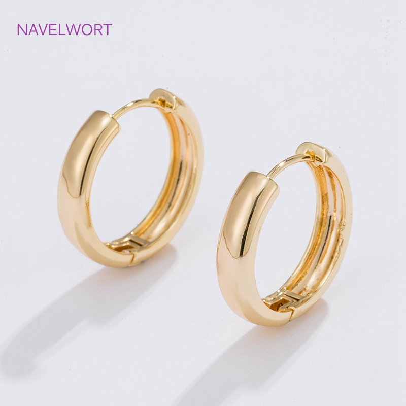 Jewelry Making Designs - Orecchini a cerchio placcati in oro