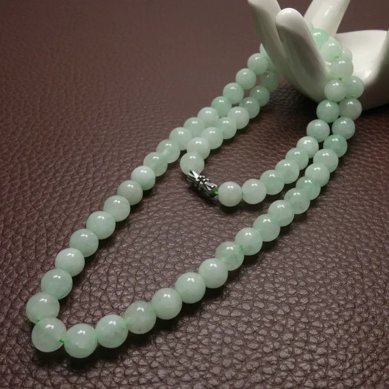 Jewelry Making Jewelry - Collana di perle di giada verde