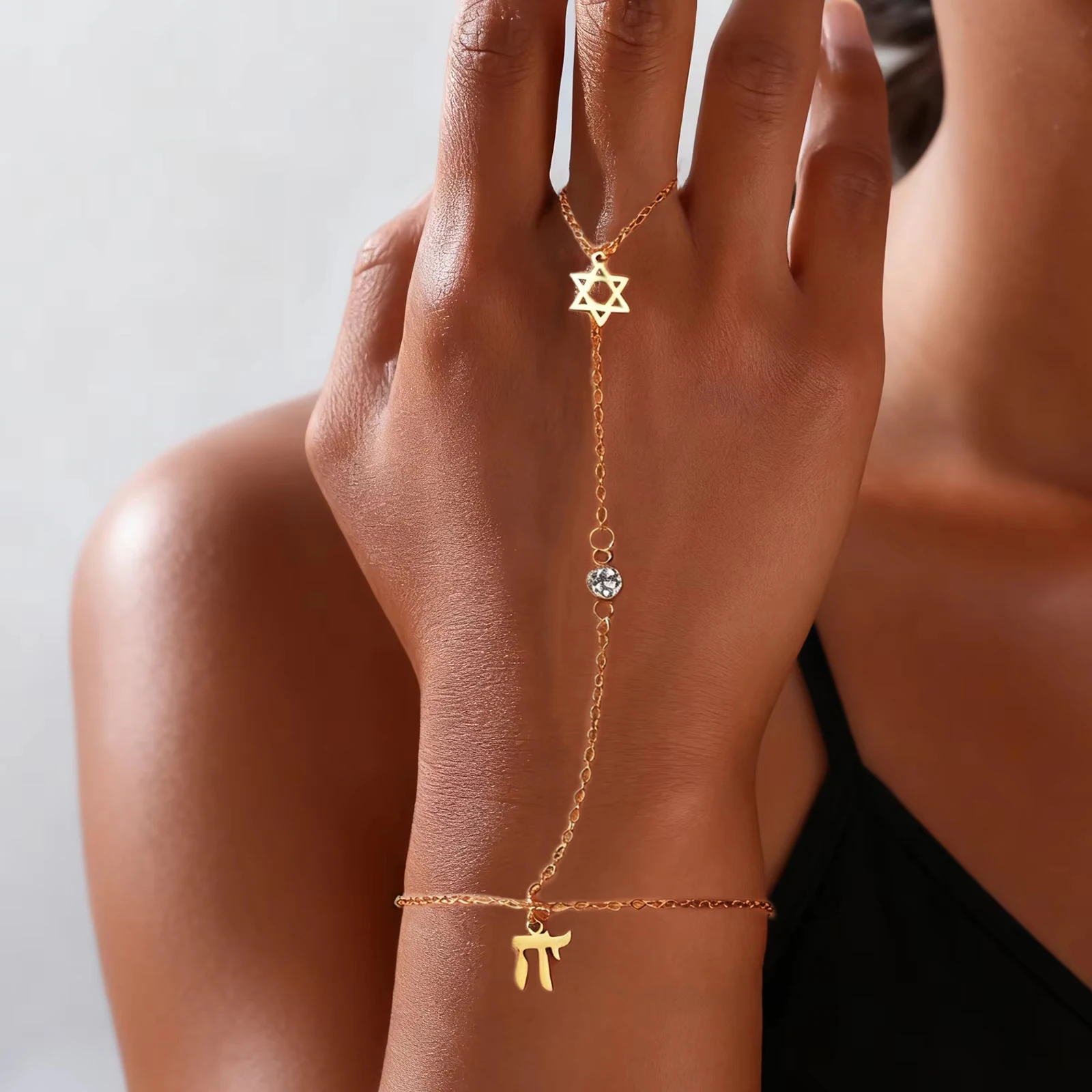 Jewelry Making Jewelry - Braccialetto con Stella di David e