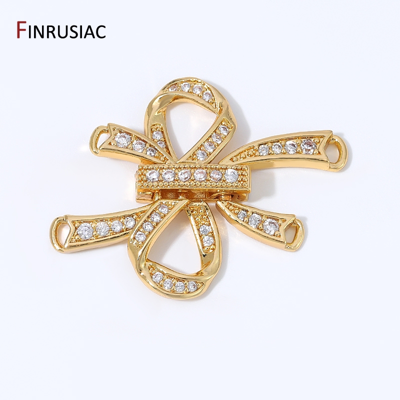 Jewelry Making Designs - Connettori a Fiocco Cavo in Ottone