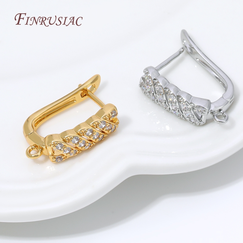 Jewelry Making Loops - Base per orecchini a cerchio placcata