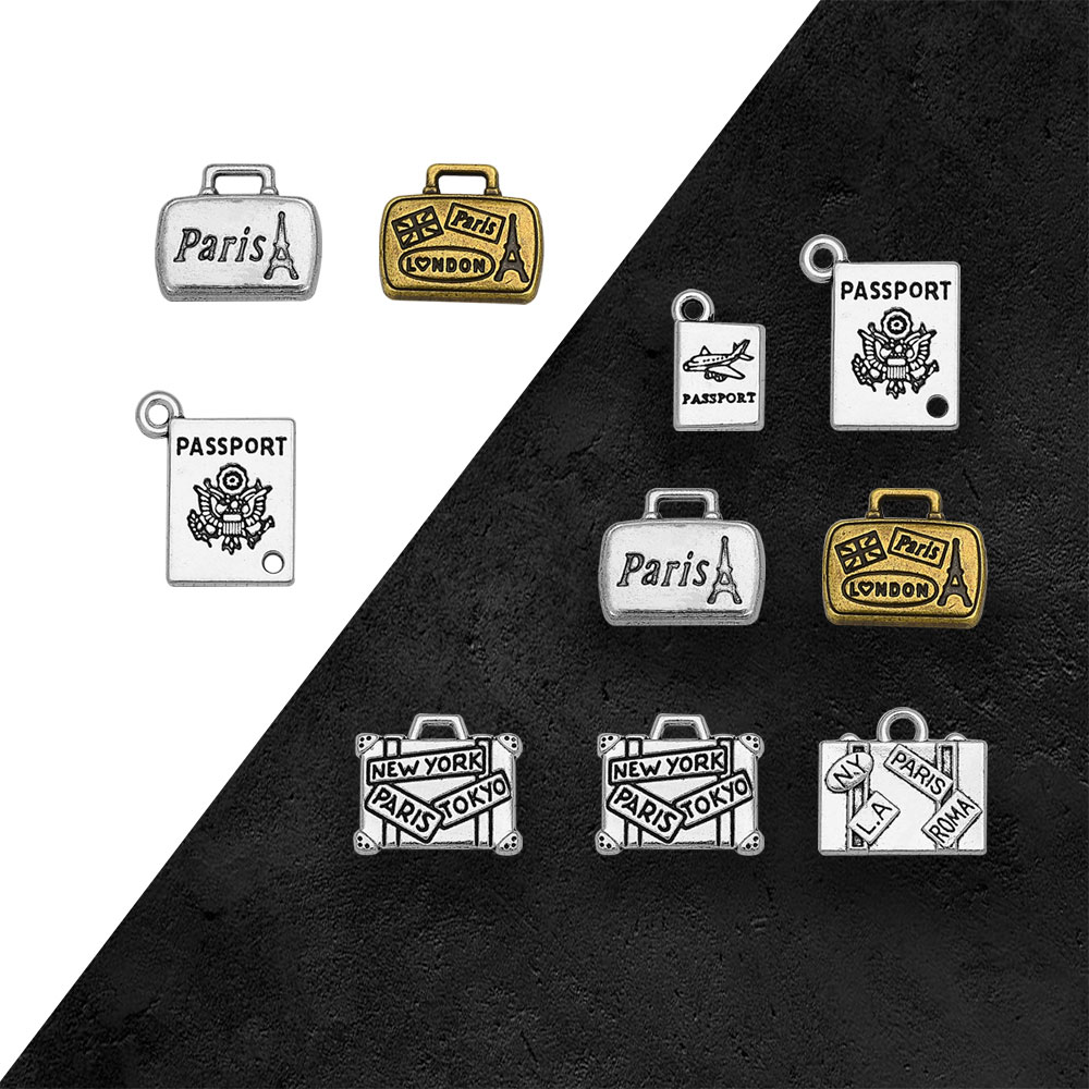 Jewelry Making In London - Ciondoli da viaggio per passaporto valigia