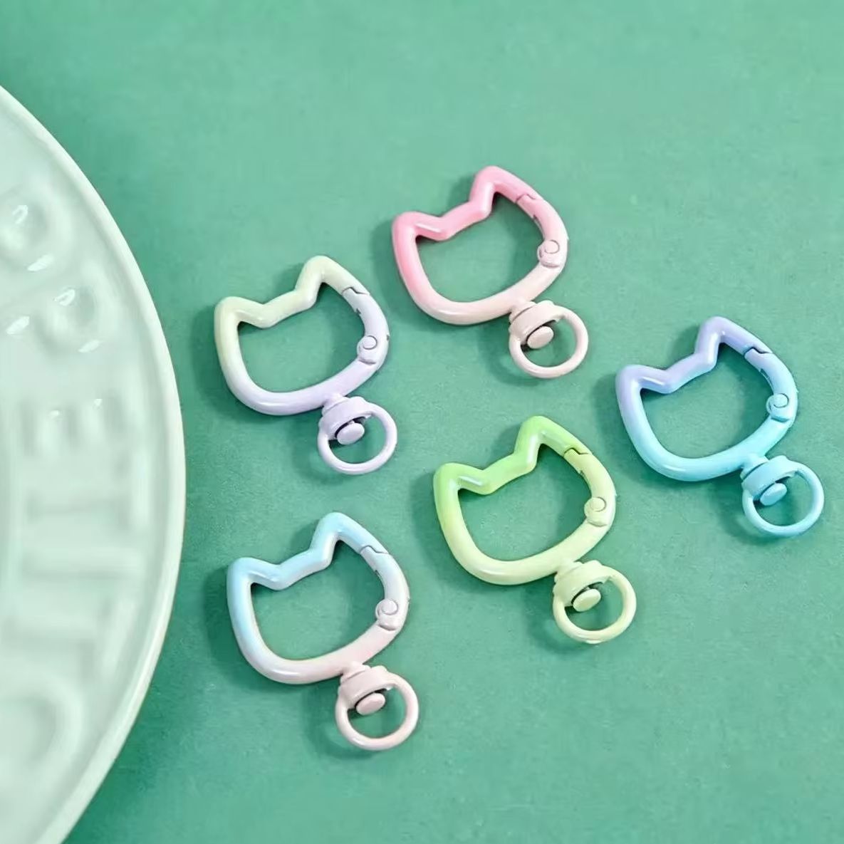 Jewelry Making Chain - 5-10 Pezzi Moschettone Portachiavi a Forma