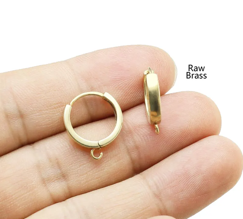 Cerchi per orecchie in ottone  - Jewelry Making Loops recensione e prezzo